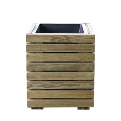 Cerland Horizon Outdoor Square Wooden Planter Tall 40cm -Garden Pro Shop 004032 02 HD