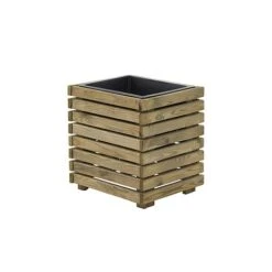 Cerland Horizon Outdoor Square Wooden Planter Tall 40cm -Garden Pro Shop 004032 HD