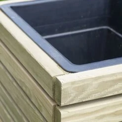 Cerland Horizon Outdoor Square Wooden Planter Tall 40cm -Garden Pro Shop 004032 ZOOM 02 HD