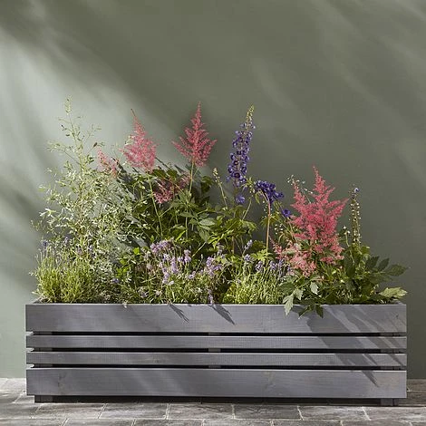 Cerland Geteborg Outdoor Rectangular Wooden Planter 120cm 2 Cerland Geteborg Outdoor Rectangular Wooden Planter 120cm - Image 2