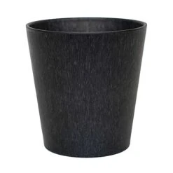 Pula Recylable Planter Black H25Cm D24Cm