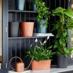 Pula Recylable Planter Black H25Cm D24Cm -Garden Pro Shop 150624 1copy