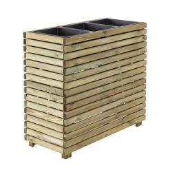 Cerland Horizon Outdoor Rectangular Wooden Planter Tall 90cm 11 Cerland Horizon Outdoor Rectangular Wooden Planter Tall 90cm -Garden Pro Shop 3598740040334