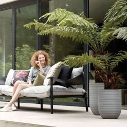 Allure Ribbon Pot - Mineral Clay Colour -Garden Pro Shop 597158Y