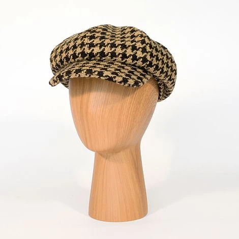 The Tatton Hat - Giant Black Houndstooth 1 The Tatton Hat - Giant Black Houndstooth