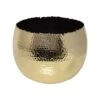 Hammered Bowl Gold/Black 30Cm