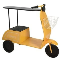 Idooka Green Metal Scooter Side Table -Garden Pro Shop BT1000 BARS.YELLOW.Main