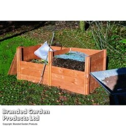 Modular Wooden Compost Bin -Garden Pro Shop COMP WOODCMBIN U32469