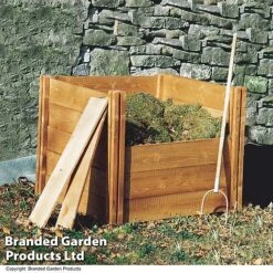Modular Wooden Compost Bin -Garden Pro Shop COMP WOODCMBIN U42997