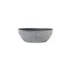 Sand Thatched Oval Bowl Planter 17" Ebony Grey Effect With No Drainage Holes