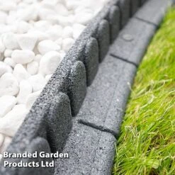 Lawnmower Friendly Flexi-Edge Border - Grey -Garden Pro Shop EDGE MOWERGREY S48182