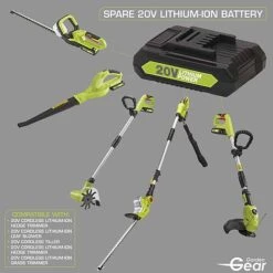 Garden Gear 20V Cordless Lithium-ion Telescopic Hedge Trimmer 17 Garden Gear 20V Cordless Lithium-ion Telescopic Hedge Trimmer -Garden Pro Shop G116820Garden20Gear20Spare20Battery202000x200020220ANN2