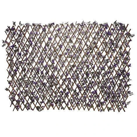 Expandable Artificial Hedge Trellis - Purple Lavender 4 Expandable Artificial Hedge Trellis - Purple Lavender - Image 4