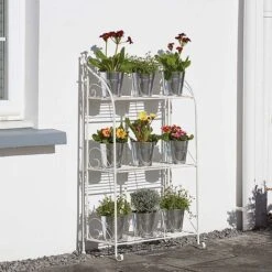 Three-tier Highbury Folding Metal Plant Stand -Garden Pro Shop G2663 2