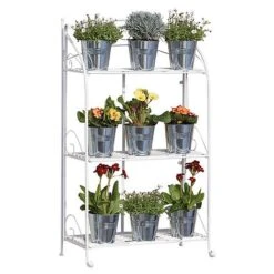 Three-tier Highbury Folding Metal Plant Stand -Garden Pro Shop G2663 5