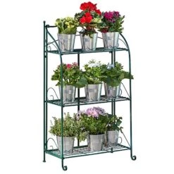 Three-tier Highbury Folding Metal Plant Stand -Garden Pro Shop G3438 2