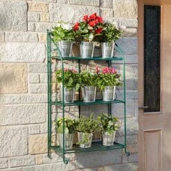 Three-tier Highbury Folding Metal Plant Stand -Garden Pro Shop G3438 6