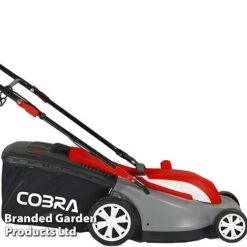Cobra Electric 38cm Mulching Mower With Rear Roller -Garden Pro Shop GTRM 38 Side cropped 1