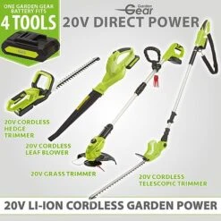 Garden Gear 20V Cordless Lithium-ion Grass Trimmer -Garden Pro Shop Garden Gear product group battery diagram3