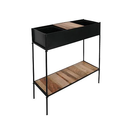 Indoor Kensington Metal Planter Stand In Black H76Cm W70Cm 1 Indoor Kensington Metal Planter Stand In Black H76Cm W70Cm