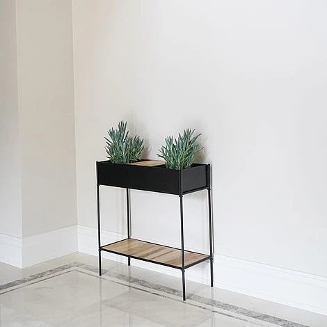 Indoor Kensington Metal Planter Stand In Black H76Cm W70Cm 3 Indoor Kensington Metal Planter Stand In Black H76Cm W70Cm - Image 3