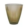 Mocha Ribbed Vase H24.5Cm W21.5Cm