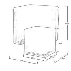 Idooka Black Round Trio Of Plant Pots -Garden Pro Shop VN8000 PLANT POTS.NATURAL.Silhouette