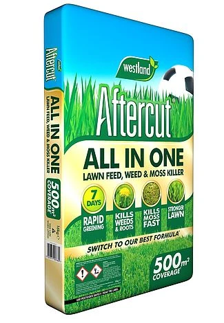 Westland Aftercut All In One Lawn Feed - Weed & Moss Killer Bag 500m2 (20400467) 1 Westland Aftercut All In One Lawn Feed - Weed & Moss Killer Bag 500m2 (20400467)
