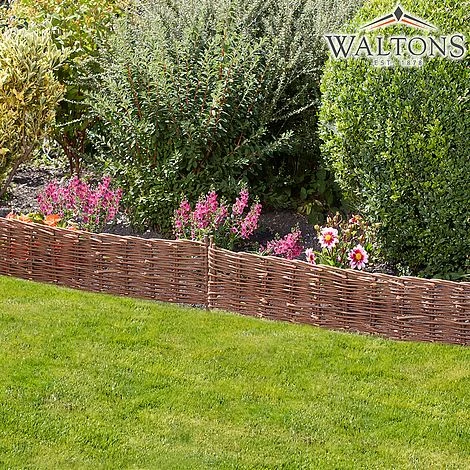 Garden Life Woven Willow Border Edging 1 Garden Life Woven Willow Border Edging