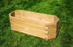 Large 110cm Long Octagonal Wooden Planter