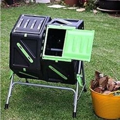 Tumbling Dual Composter - 2 Cell X 70L -Garden Pro Shop tumbling composter